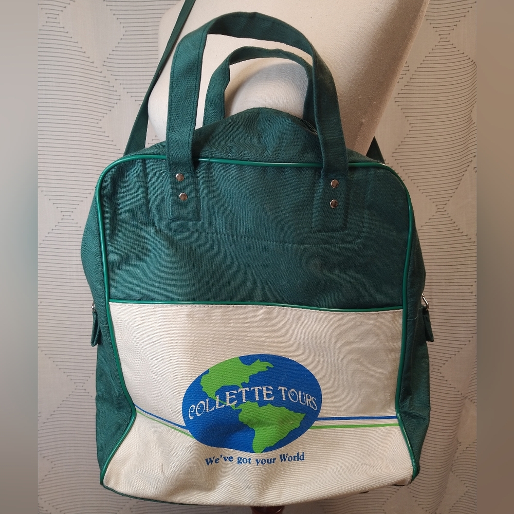 Vintage Airline Canvas Travel Collette Tours Bag